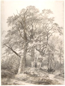 A Forest with Two Men Conversing MET DP801219