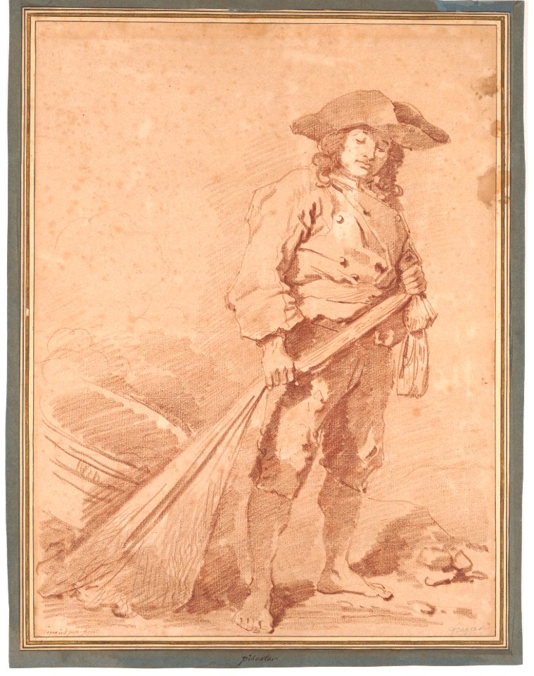 A Fisherman Pulling a Net MET DP139544