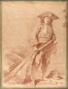 A Fisherman Pulling a Net MET DP136104