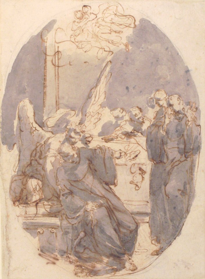 A Dying Ecclesiastic Supported by an Angel MET 80.3.344