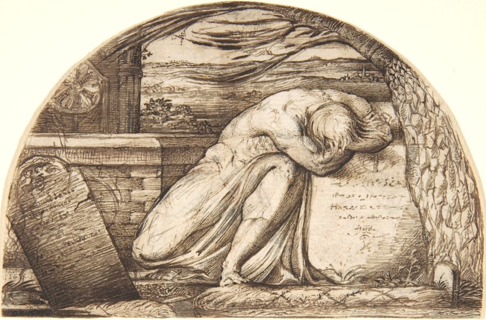 A Figure Weeping Over a Grave MET DP805517