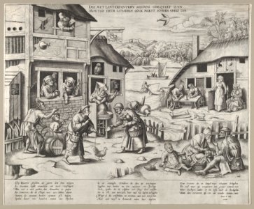 A Flemish Village with Ten Proverbs on Laziness MET DP836112