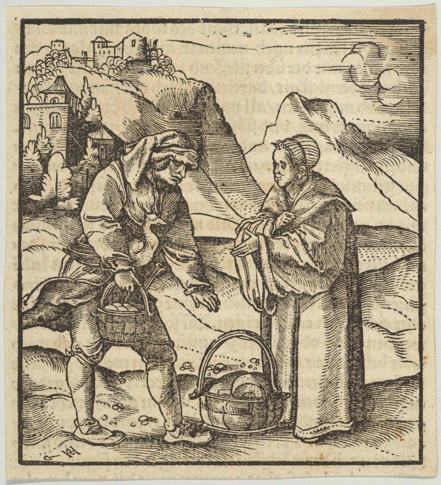 A Farmer and his Patron, from Hymmelwagen auff dem, wer wol lebt... MET DP849955