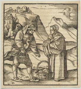 A Farmer and his Patron, from Hymmelwagen auff dem, wer wol lebt... MET DP849955