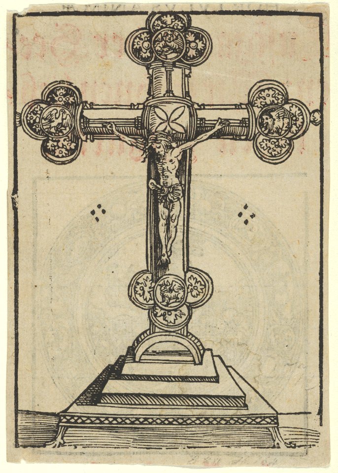 A Silver-Gilt Cross with Christ Crucified, from the Wittenberg Reliquaries MET DP842103