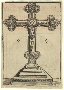 A Silver-Gilt Cross with Christ Crucified, from the Wittenberg Reliquaries MET DP842103