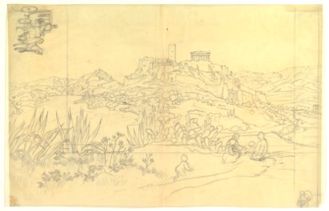 A View of the Ancient City (Parthenon?) MET DP819914