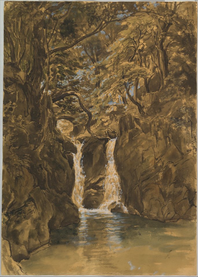 A View of Lower Rydal Falls, Cumbria MET DP822607