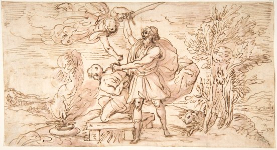 Abraham about to Sacrifice Isaac MET DP809913