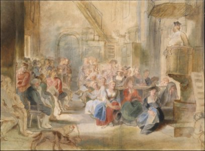 A Sermon in a Village Church MET DT4696