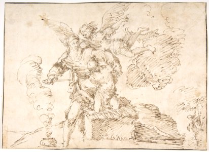 Abraham about to Sacrifice Isaac MET DP809797
