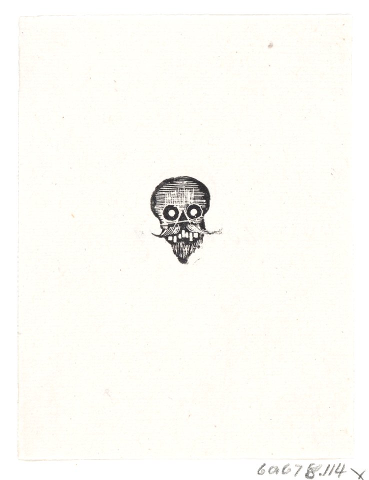 A skull with a beard MET DP869523