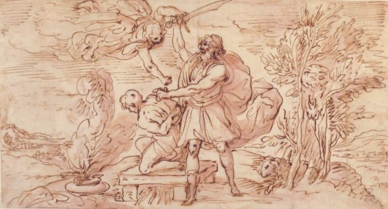 Abraham about to Sacrifice Isaac MET 17.236.13