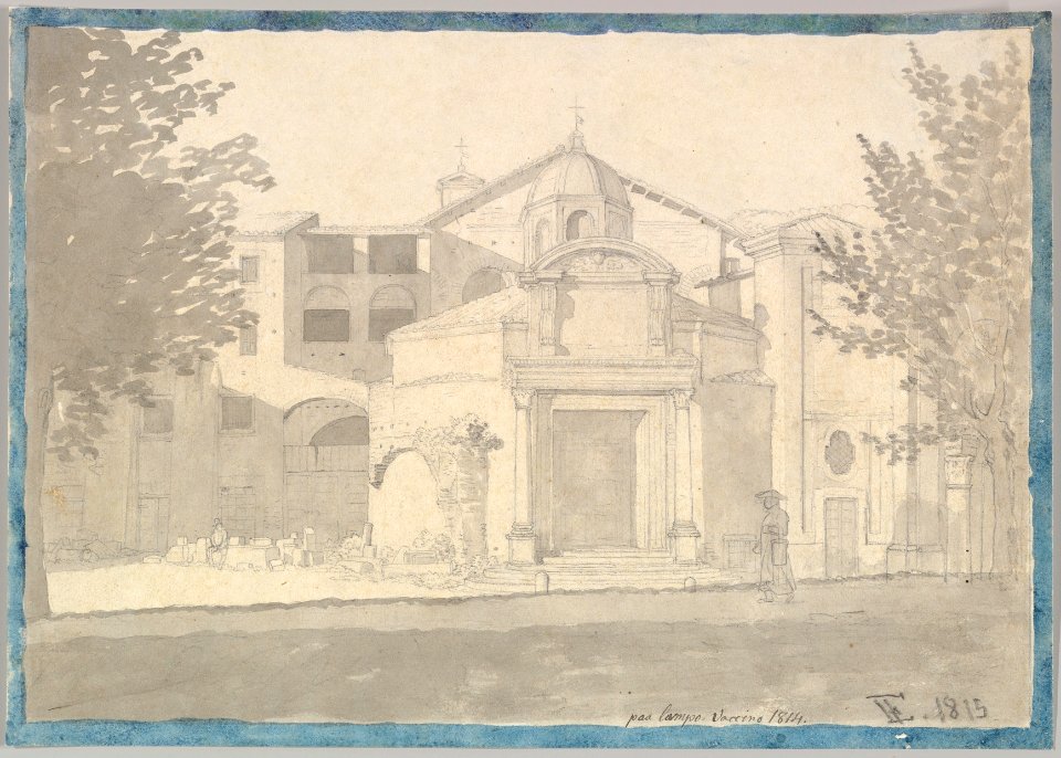 A Section of the Via Sacra, Rome (The Church of Saints Cosmas and Damian) MET DP828308