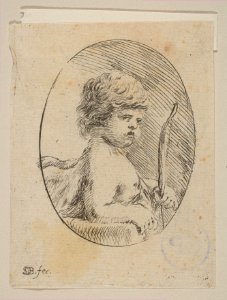 A Small Cupid with His Bow, from 'Various figures and doodles' (Diverses figures et griffonnemens) MET DP817909