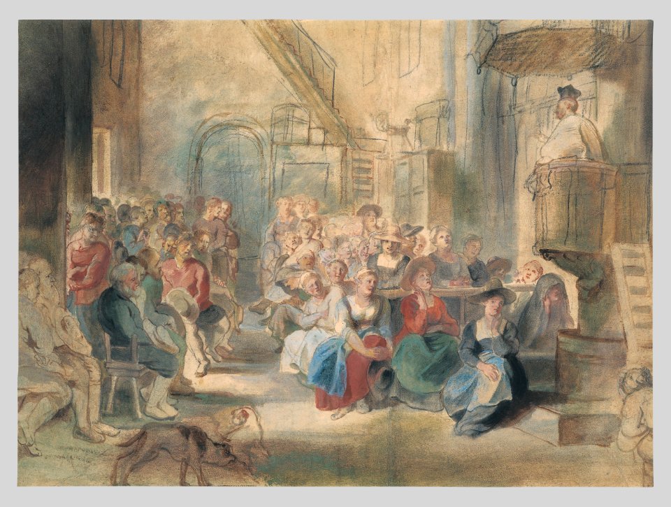 A Sermon in a Village Church MET RBS C107