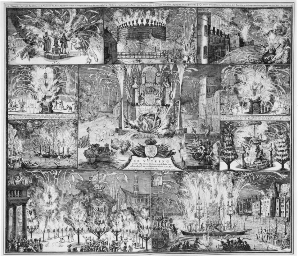 Accession of William and Mary to the Throne of England, April 21, 1689- Celebrations in London, Hamburg, and the Northern Netherlands MET MM42430