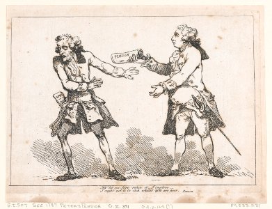 Ah' let me Sire refuse it..., from Peter's Pension by Peter Pindar, Esq. MET DP871940