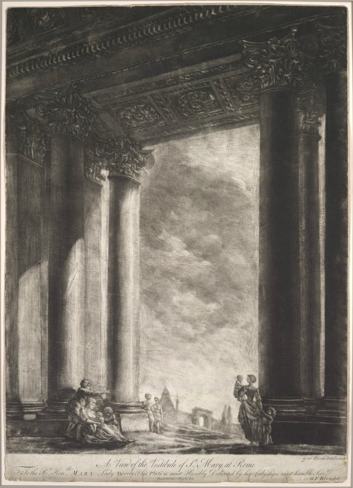 A View of the Vestibule of Santa Maria Maggiore at Rome MET DP104268