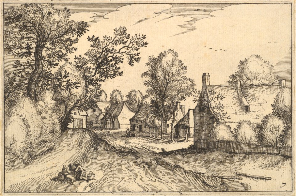 A Village Road from Regiunculae et Villae Aliquot Ducatus Brabantiae MET DP825693