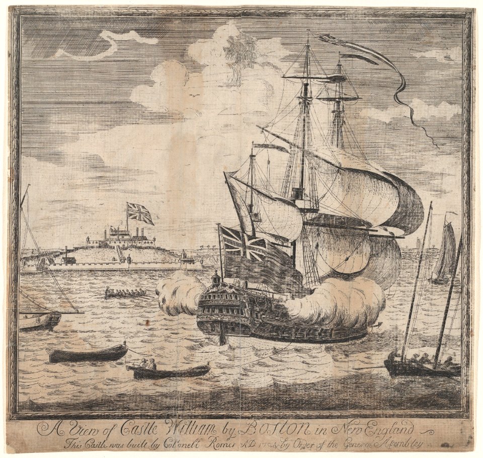 A View of Castle William by Boston in New England MET DP876012