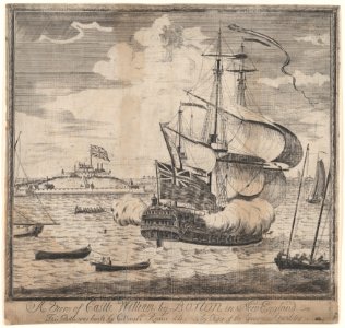 A View of Castle William by Boston in New England MET DP876012
