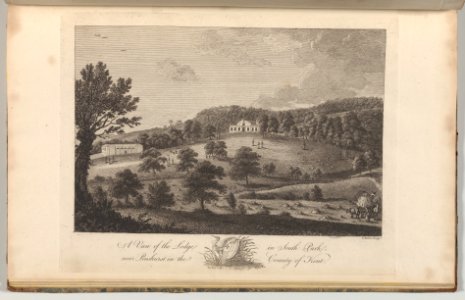 A View of the Lodge in the South Park, near Penshurst in the County of Kent, from The History and Topographical Survey of the County of Kent, vols. 1-3 MET DP-12696-052