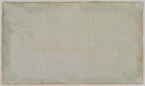 A View of Brussels from the South, with the Halle Gate at Center; verso- Landscape Sketch MET DP828817