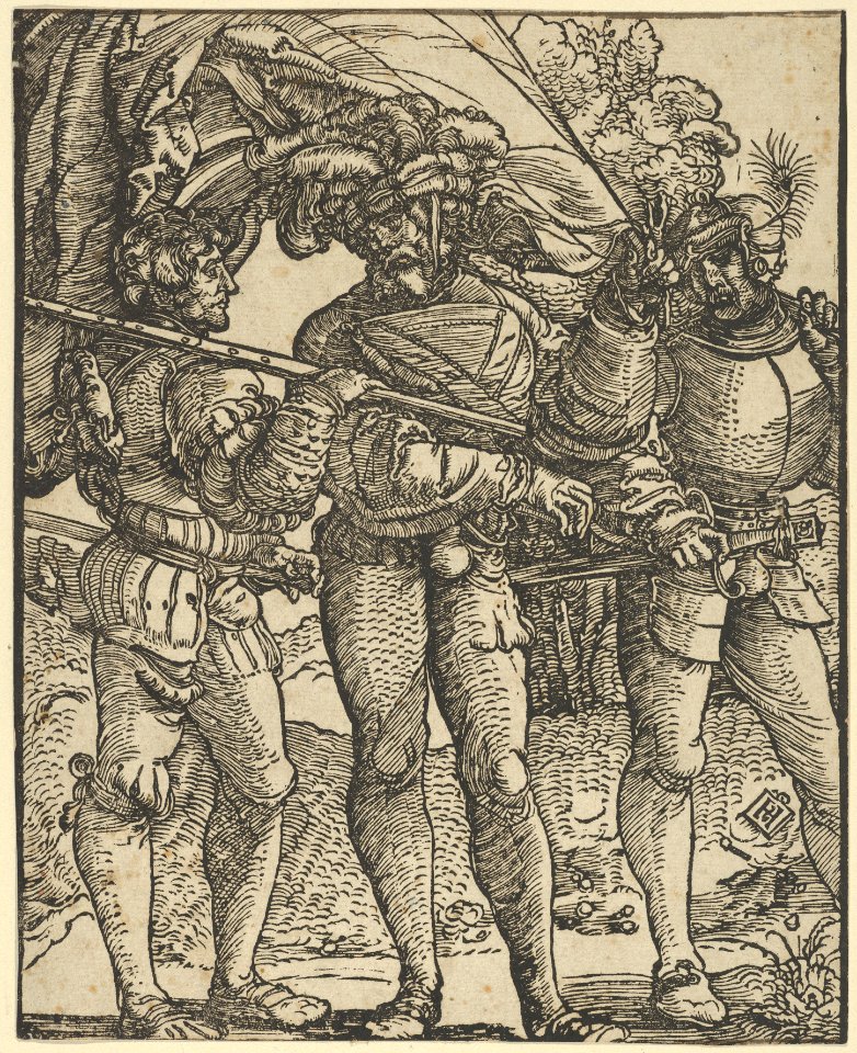 A Standard-Bearer Flanked by a Lansquenet at each side (copy) MET DP850239