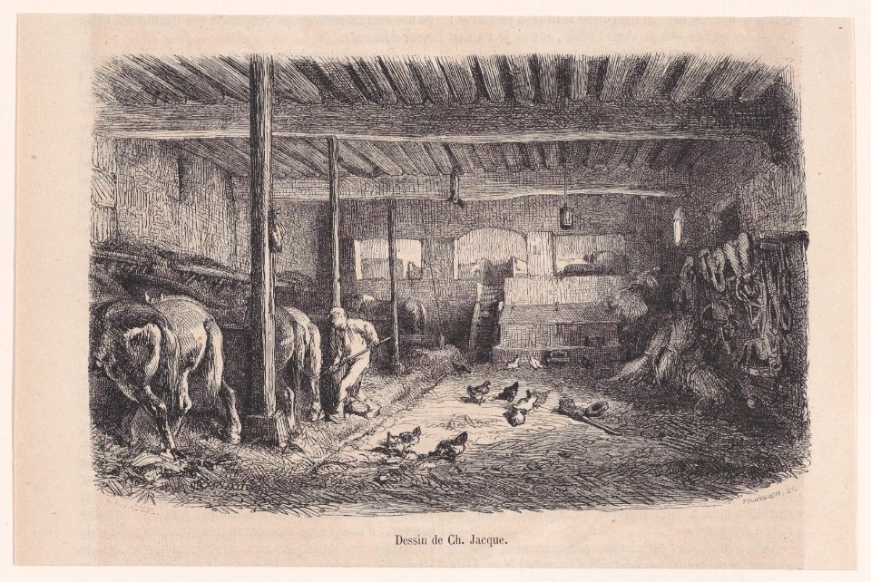 A Stable; from Magasin Pittoresque Met DP888849
