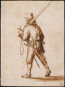 A Walking Musketeer, seen from behind MET DT4531