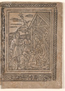 Adoration of the Magi, from Johannes Hildesheimensis, 'Legenda Sanctorum trium regum' (Modena, D. Richizola, 1490) MET DP869299