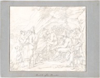 A Group of Roman Bandits with Their Families and Companions after a Robbery MET DP860676