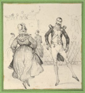 A soldier and a woman dancing MET DP841198