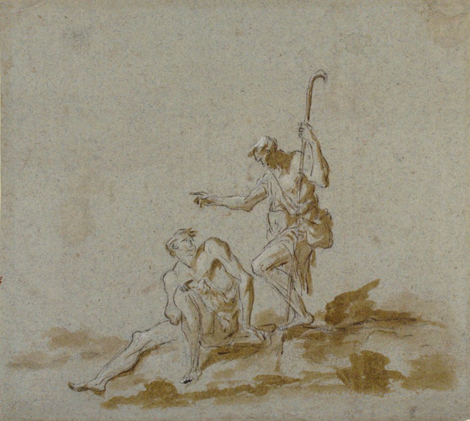 A Shepherd Addressing a Seated Male Nude. MET 2006.393.16
