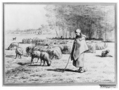 A Shepherdess with Her Flock MET 73915
