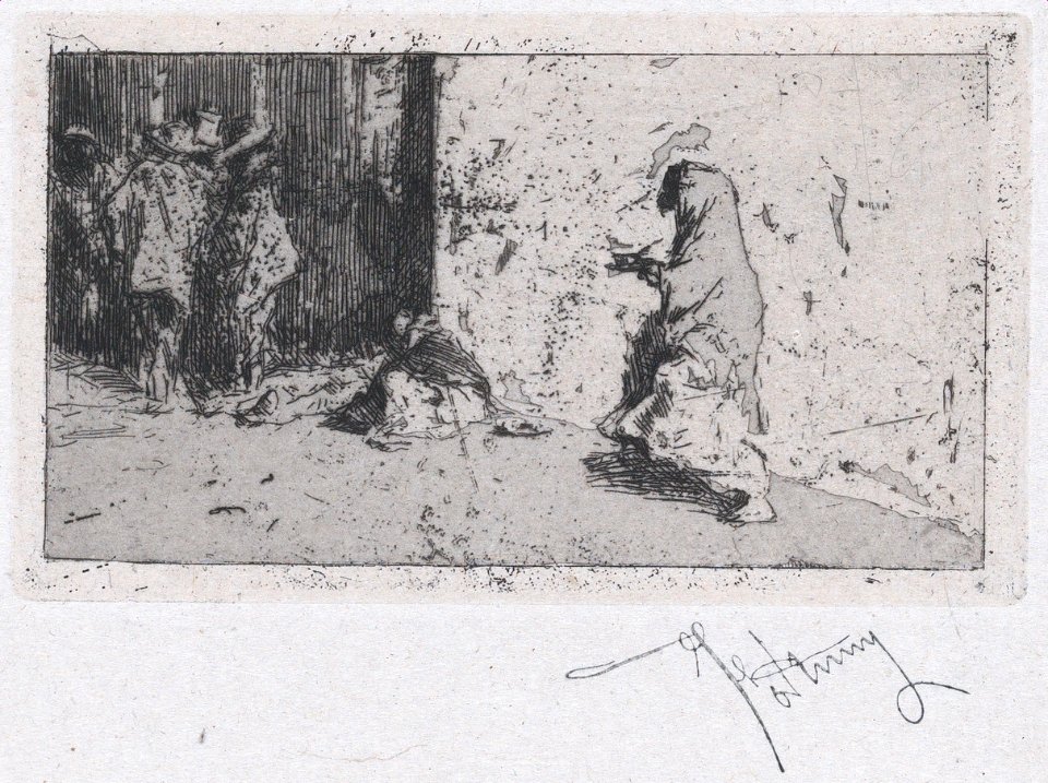 A street in Seville with figures MET DP876100