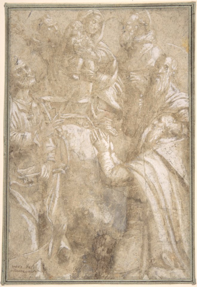 Adoration of the Madonna and Child MET DP801795