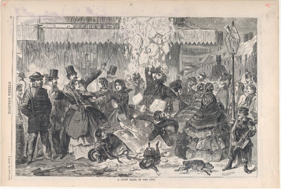 A Snow Slide in the City (Harper's Weekly, Vol. IV) MET DP875159
