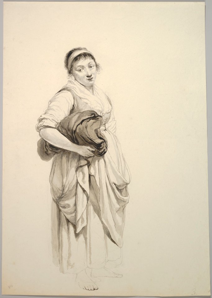 A Standing Young Washerwoman MET DP830304