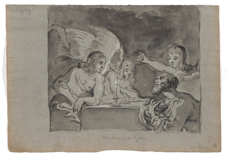 Abraham Entertaining the Three Angels Met DP887755