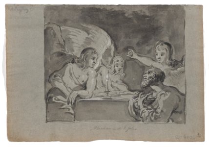 Abraham Entertaining the Three Angels Met DP887755