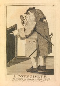 A Connoisseur Admiring a Dark Night Piece MET DP243024