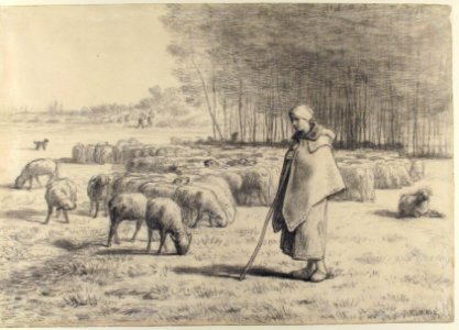 A Shepherdess with Her Flock MET 29.100.116