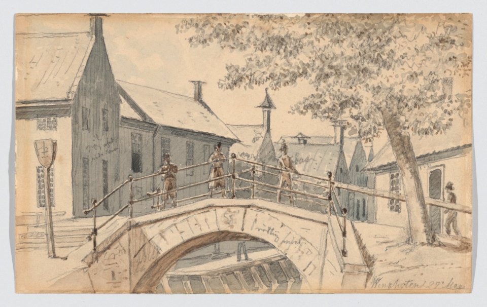 A Bridge over a Canal in Winschoten MET DP863528
