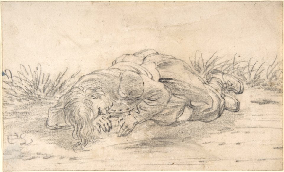 A Boy Sleeping in the Outdoors MET DP800674