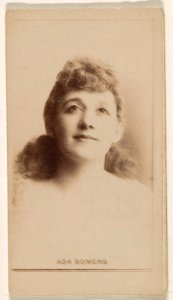 Ada Somers, from the Actresses series (N245) issued by Kinney Brothers to promote Sweet Caporal Cigarettes MET DP859609