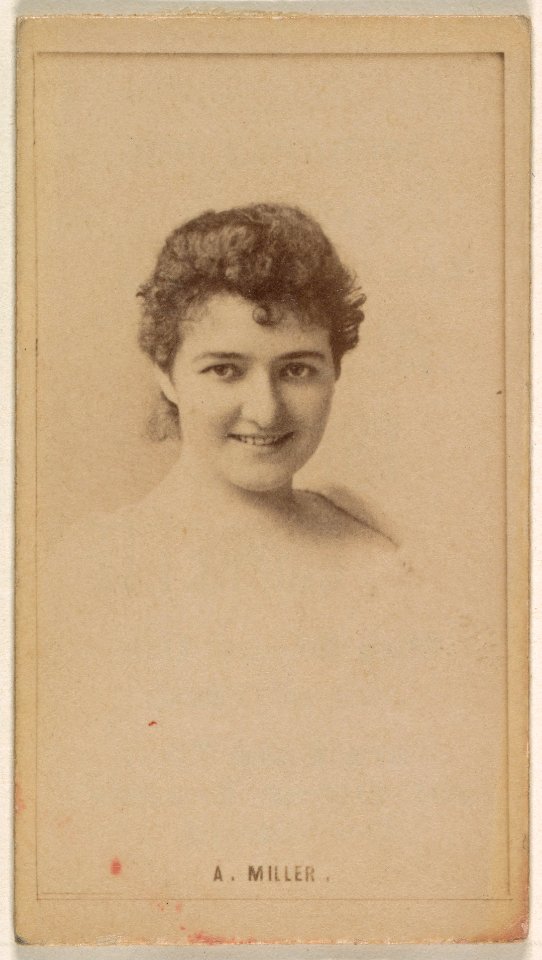 Agnes Miller, from the Actresses series (N245) issued by Kinney Brothers to promote Sweet Caporal Cigarettes MET DP859130