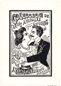 A couple in a passionate embrace, illustration for 'Coleccion de Cartas Amorosas,' edited by Antonio Vanegas Arroyo MET DP869432