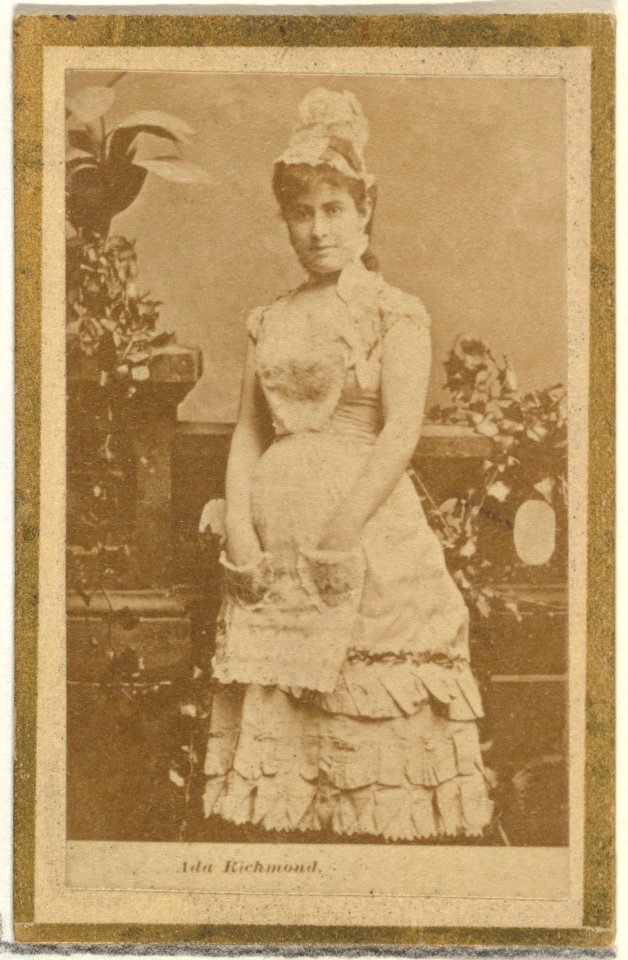 Ada Richmond, from the Actresses and Celebrities series (N60, Type 2) promoting Little Beauties Cigarettes for Allen & Ginter brand tobacco products MET DP839497